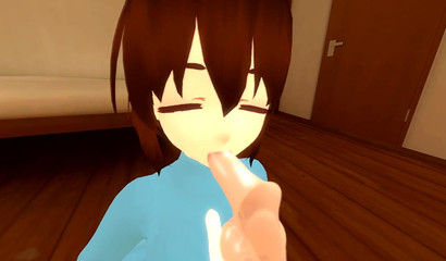 Undertale Frisk and the chick's obsession with dicks 3D