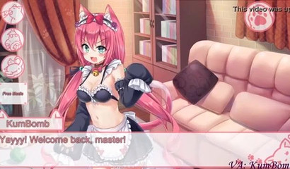 Deep inside the Anime maid's cunt