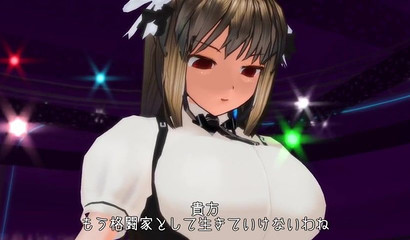 Anime giantess's infatuation with feet