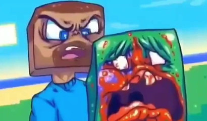 Creeper Brutal Destroyed By Minecraft Steve (hd)
