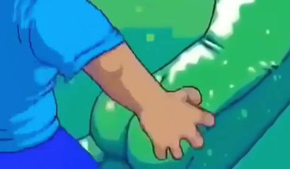 Creeper Brutal Destroyed By Minecraft Steve (hd)