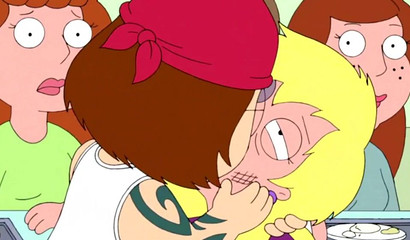 Family Guy - Meg Hits Her Bitch And Kisses Her - Meg Griffin Kisses Connie