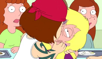 Family Guy - Meg Hits Her Bitch And Kisses Her - Meg Griffin Kisses Connie