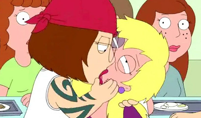 Family Guy - Meg Hits Her Bitch And Kisses Her - Meg Griffin Kisses Connie