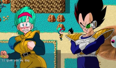 Bulma's sexual adventures in a hot porn game
