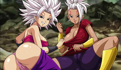 Naked girls Bulma, Kale, Caulifla, Android 18 pose naked in a collection of pictures