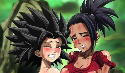 Naked girls Bulma, Kale, Caulifla, Android 18 pose naked in a collection of pictures