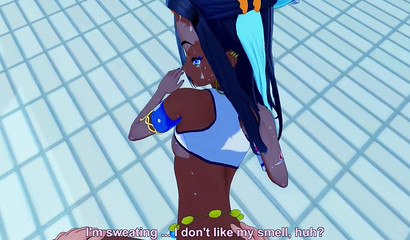 Blowjob and first-person sex with a beautiful mulatto Nessa