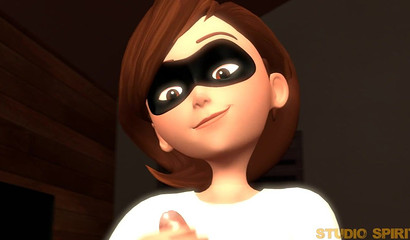 Helen Parr will help you cum, 3d porn from the first person