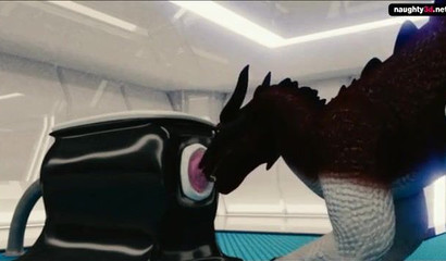 Extreme Furry Dragon Sextoy Fuck