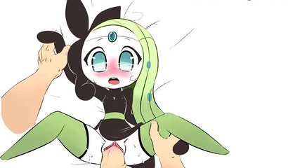Meloetta Fucked By Her Trainer (color Version)