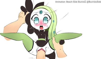 Meloetta Fucked By Her Trainer (color Version)