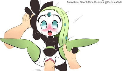 Meloetta Fucked By Her Trainer (color Version)