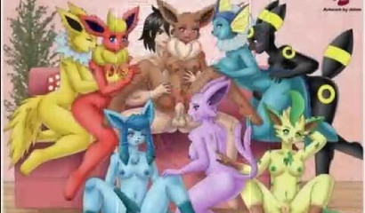 A huge number of different Pokemon in a large XXX compilation