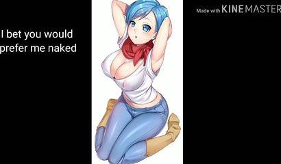 Nymphomaniac Bulma masturbates, sucks dicks and fucks in a collection of porn pictures