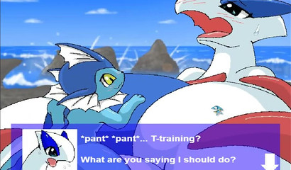 Water Pokemon enjoy sex in XXX flash game
