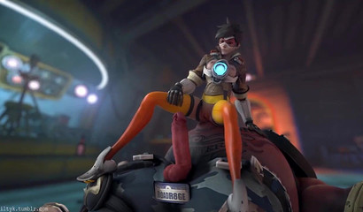 Compilation of the best sex with 3d whore Tracer from Overwatch