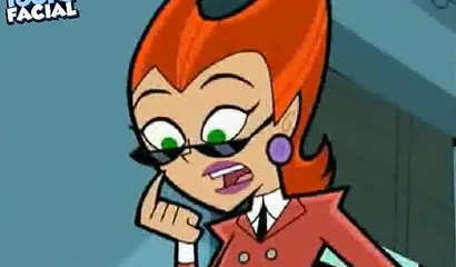 Busty MILF fucks with a young guy Danny in the cartoon Danny the Ghost"