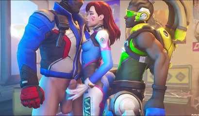 Three-minute compilation of the best Overwatch porn