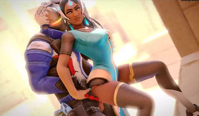 Three-minute compilation of the best Overwatch porn