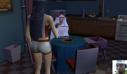 Animated BDSM sex with a chained slave Hinata