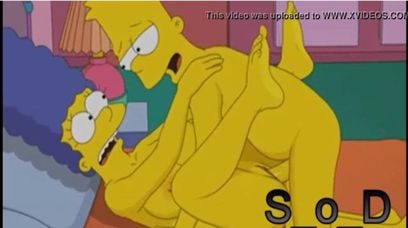 Marge Simpson Incest Porn - Marge Simpson helping Bart release the ball tension