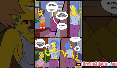 The Simpsons embracing the nudity of their busty characters
