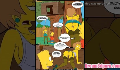 The Simpsons embracing the nudity of their busty characters