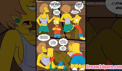 The Simpsons embracing the nudity of their busty characters