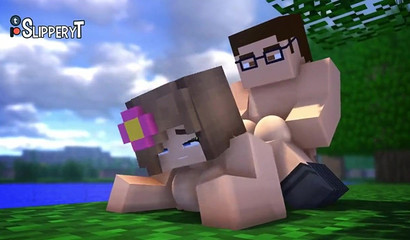 Minecraft porn compilation with busty whores