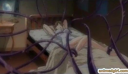 Busty lesbians feel the rough power of tentacles