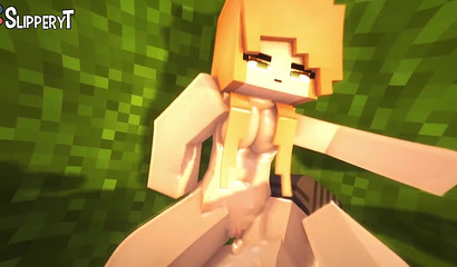 Minecraft Jenny et Amber au paradis des lesbiennes animées
