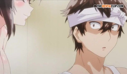 Now I want to join this hot hentai sauna for a threesome