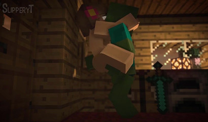 Filling her stomach with the warmest cream - XXX Minecraft