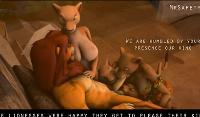 Simba proves his alpha domination as the lion king