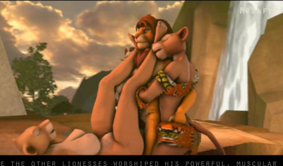 Simba proves his alpha domination as the lion king