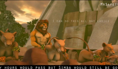 Simba proves his alpha domination as the lion king