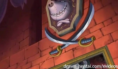 Busty redhead Nami takes a steaming hot shower