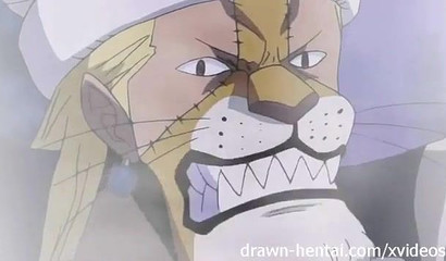 Busty redhead Nami takes a steaming hot shower