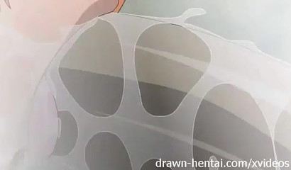 Busty redhead Nami takes a steaming hot shower