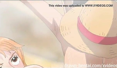 Tentacles give Nami heavenly pleasure