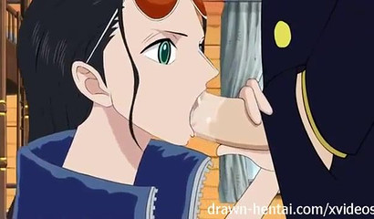 Tentacles give Nami heavenly pleasure