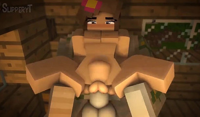 Golem leaves her pussy in the shape of his iron cock