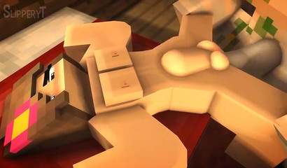 Golem leaves her pussy in the shape of his iron cock