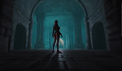 Huge monster cock feasts on 3D chick's pussy