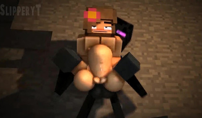 Orgasmic! 3D Jenny hosts huge Minecraft rod