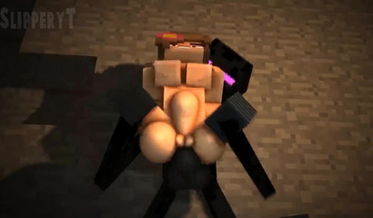 Orgasmic! 3D Jenny hosts huge Minecraft rod