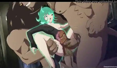 Tatsumaki can't swallow all that monster cum