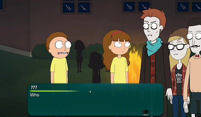 Morty empties his cartoon cock on all the girls in his house