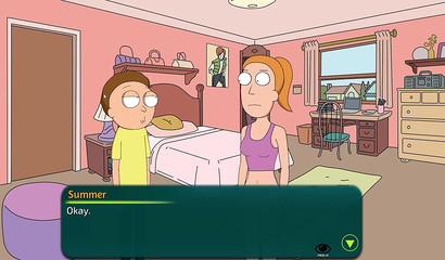 Morty empties his cartoon cock on all the girls in his house